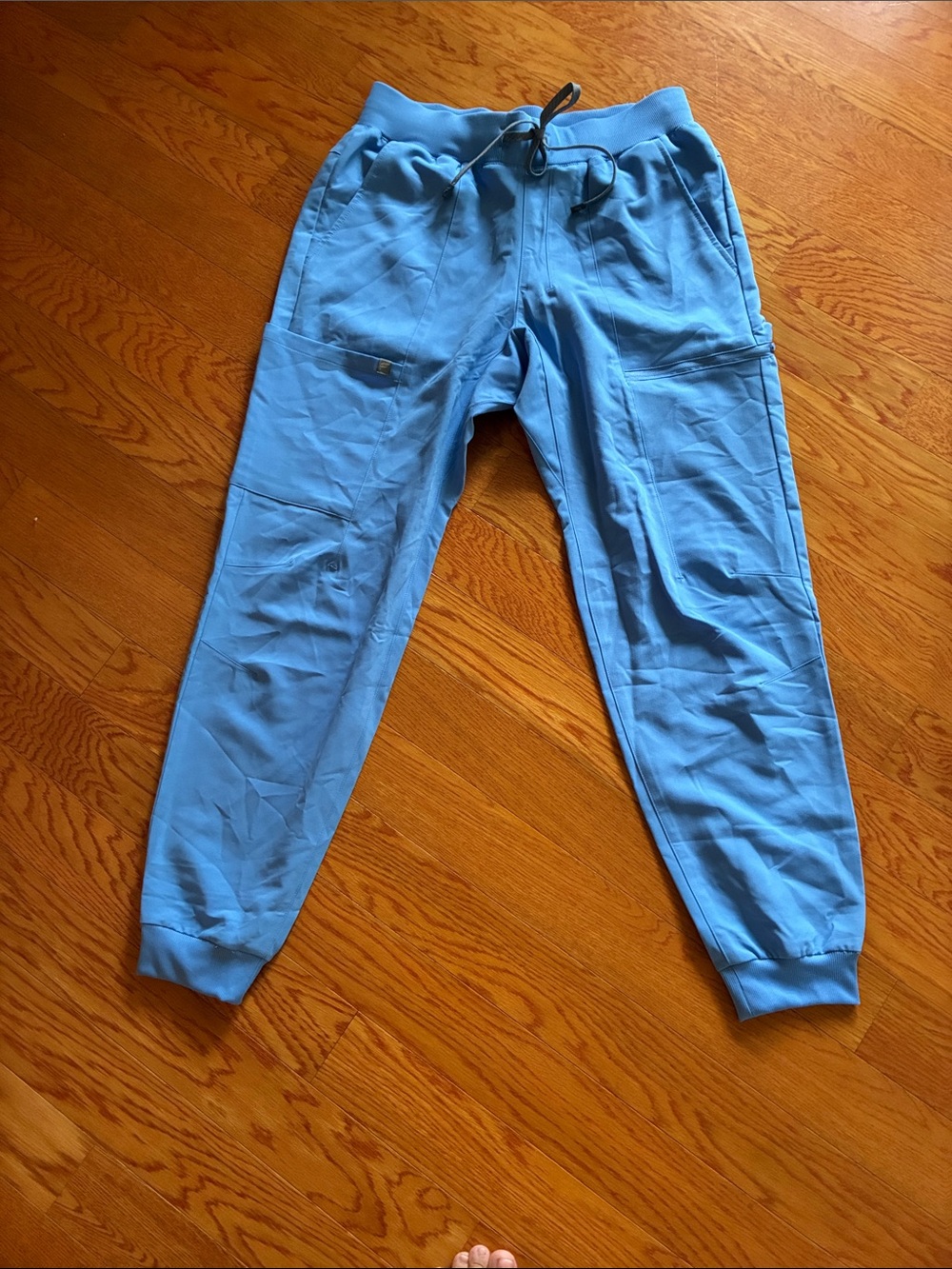 Fabletics Sky Blue Cropped Ankle Joggers